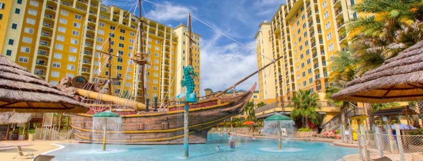 Pirate ship view at the Lake Buena Vista Resort in Orlando